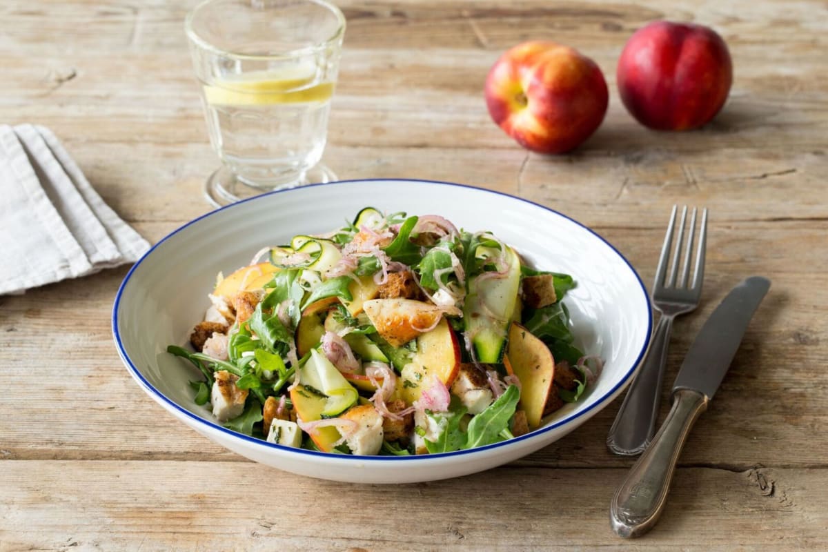 Chicken and Nectarine Panzanella