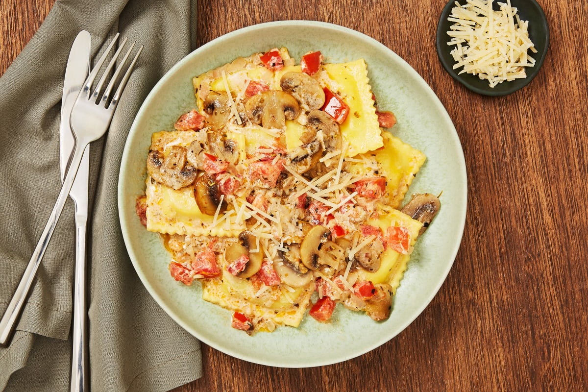 Chicken Bacon Filled Ravioli Recipe Hellofresh