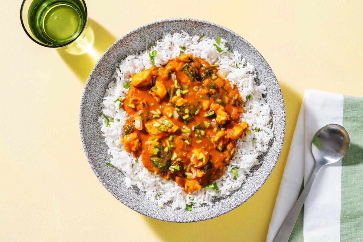 Chicken Breast and Spinach Curry