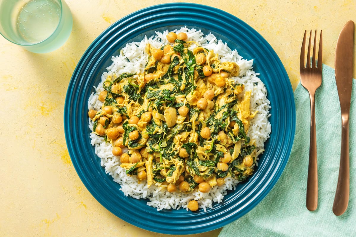 Chicken, Chickpea and Spinach Korma