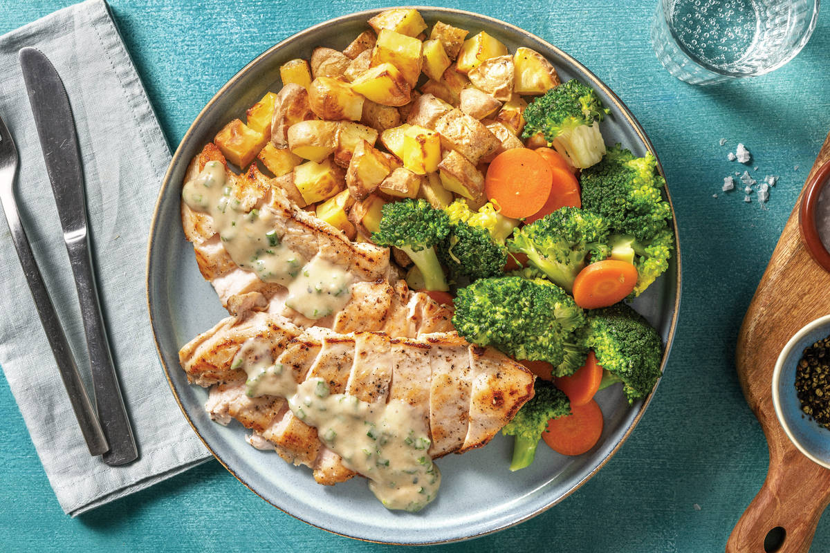 Chicken & Creamy Parsley Sauce Recipe HelloFresh
