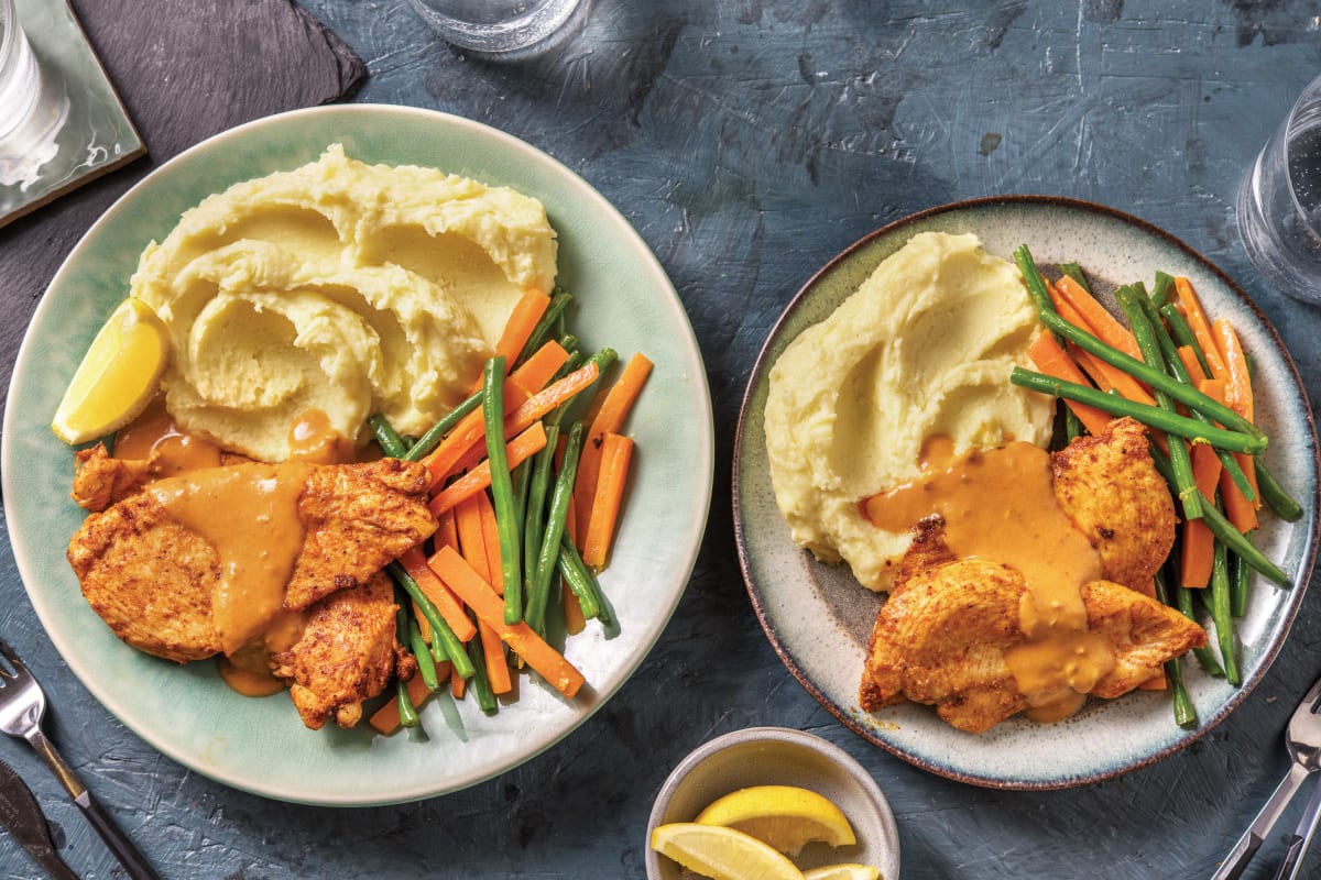 Chicken & Creamy Italian Sauce with Garlic Mash Recipe | HelloFresh