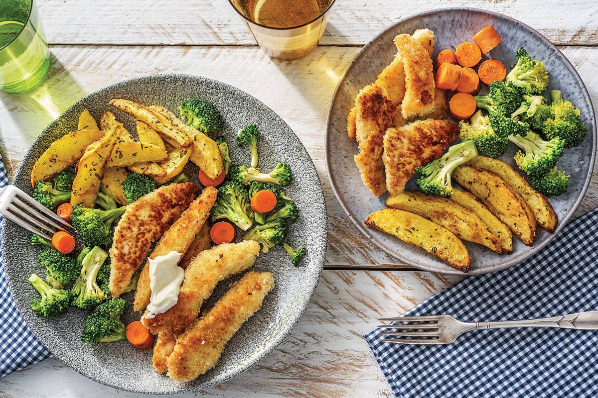 Crumbed Chicken Dippers Recipe HelloFresh