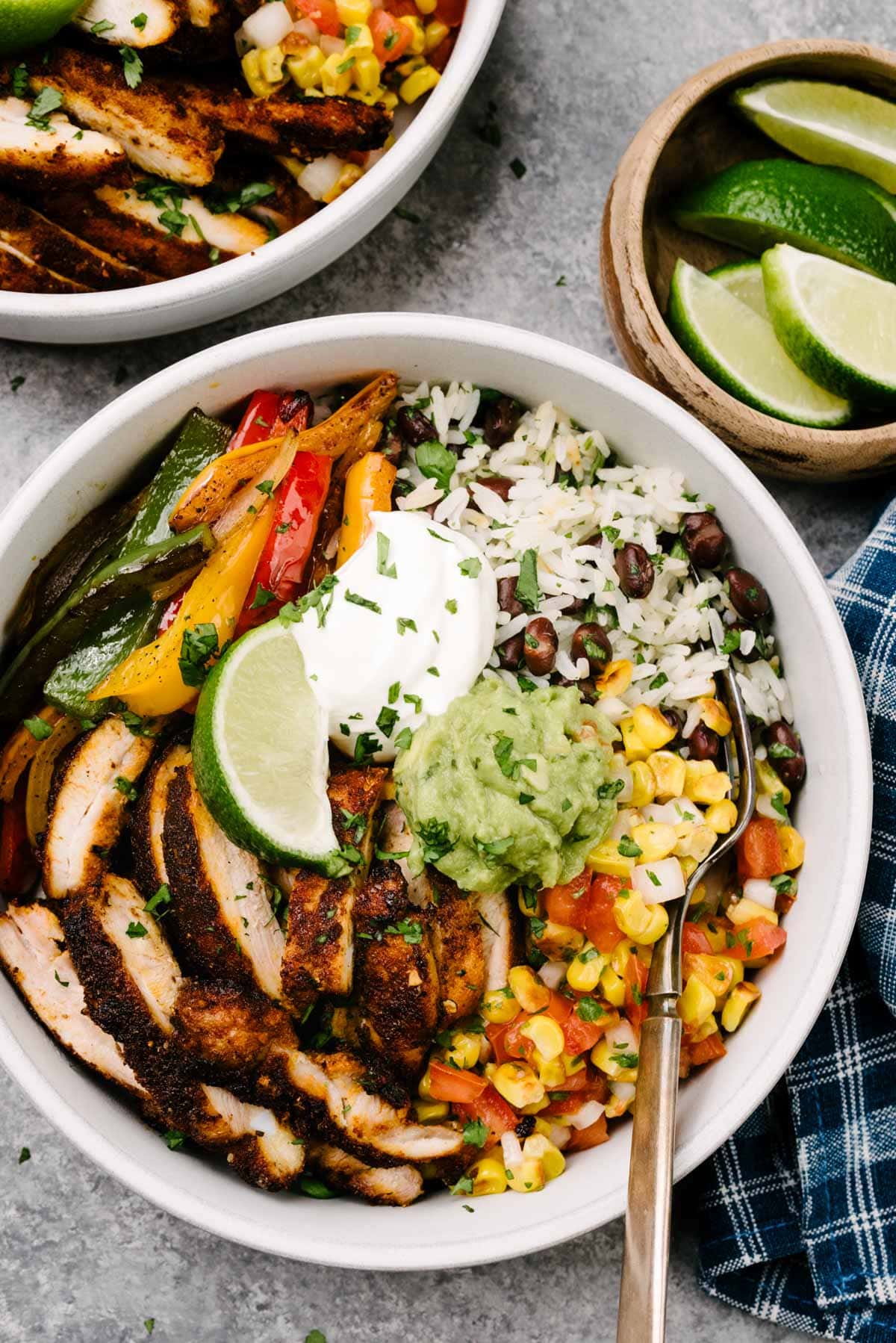 SuperQuick Chicken Fajita Bowls