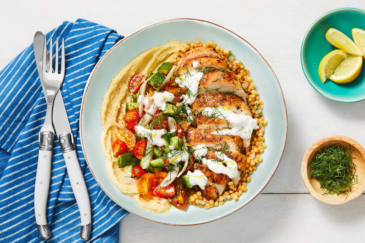 Chicken Gyro Couscous Bowls Recipe Hellofresh