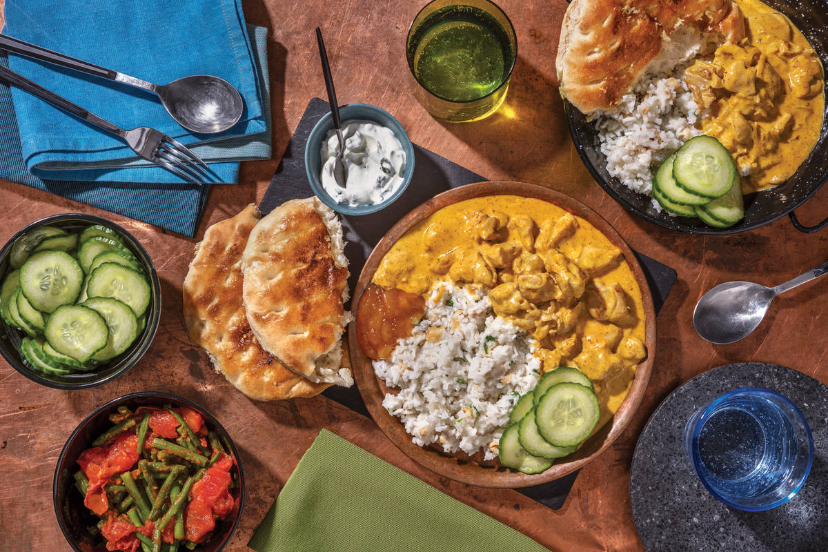 Chicken Curry & Butter-Cashew Rice