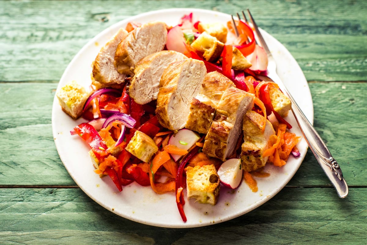 Chicken Salad with Asian Slaw