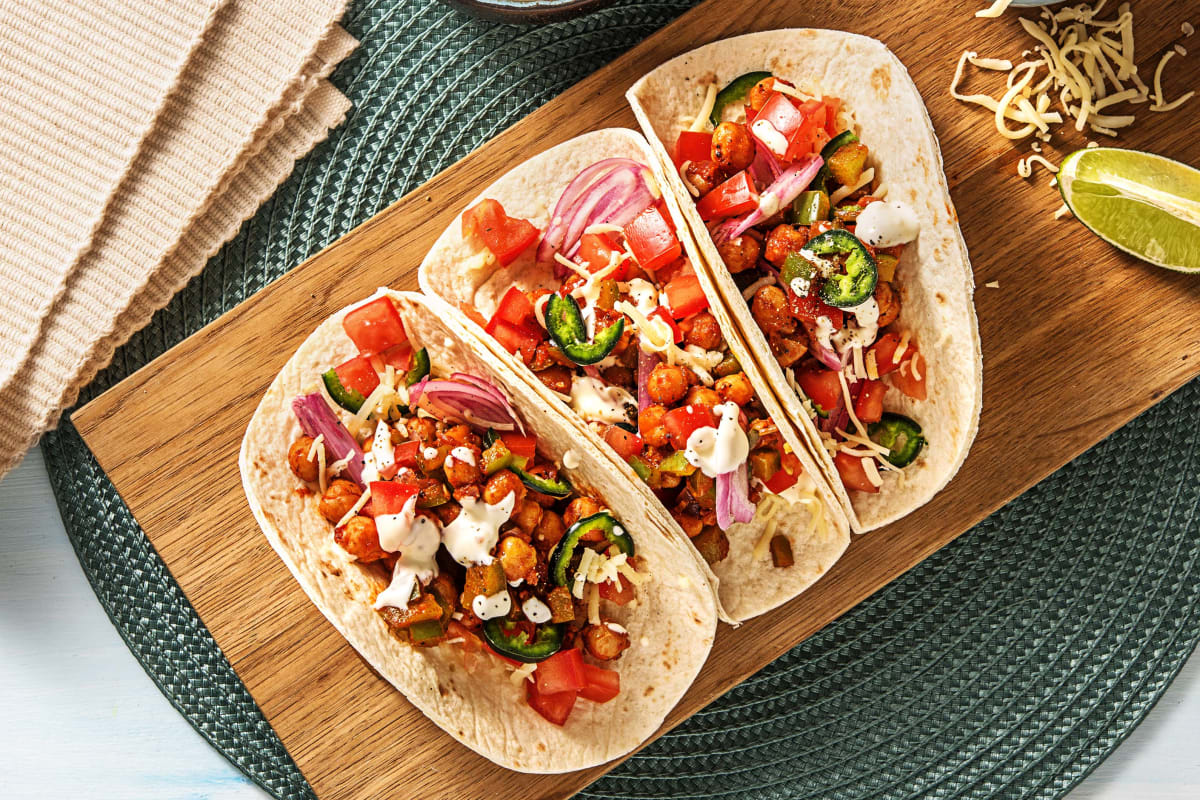 Chickpea Tinga Tacos