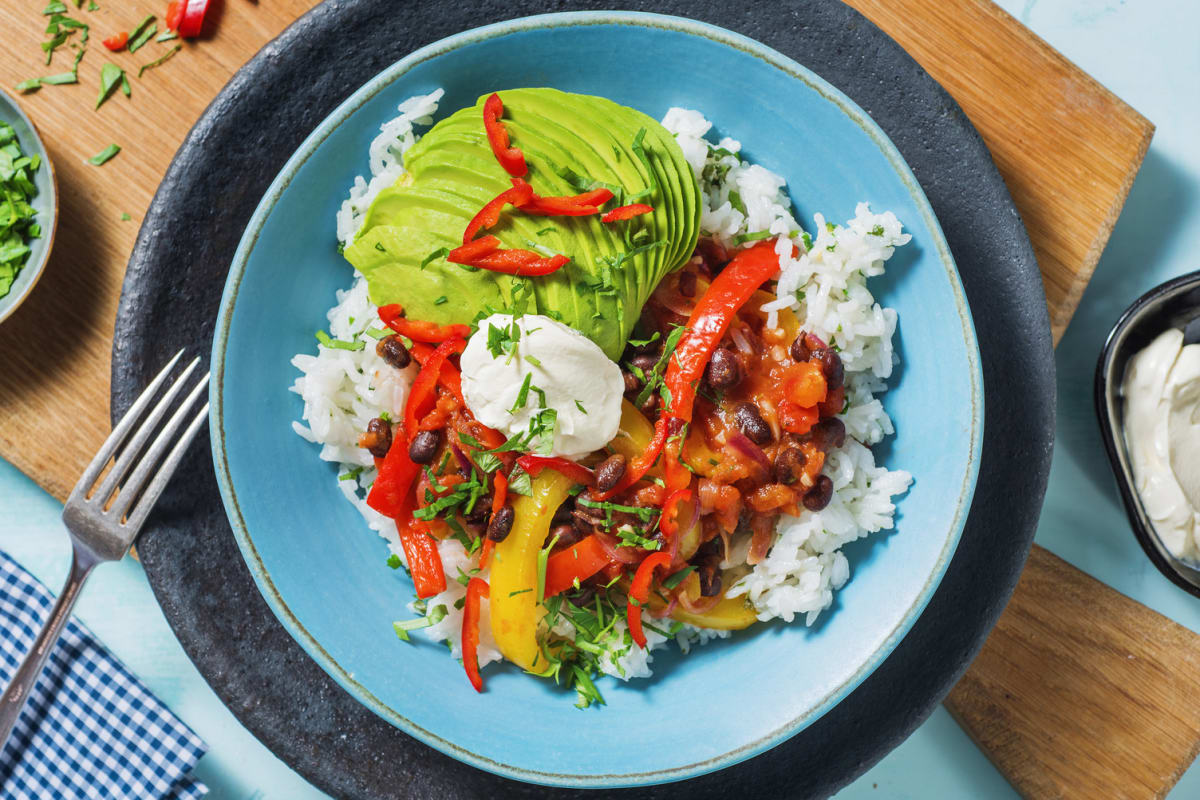 Chili sin Carne mit Avocado