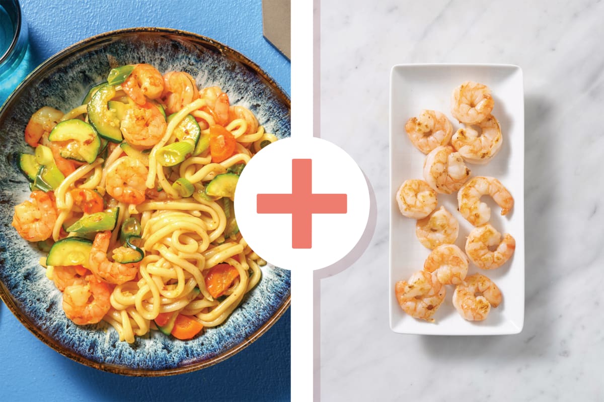 Easy Double Sweet Chilli Prawn & Noodle Stir-Fry