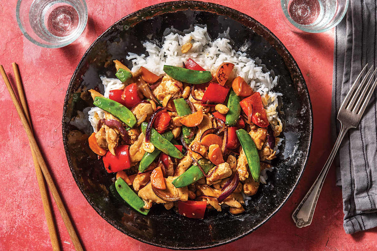 Double Sesame Ginger Chicken Stir-Fry