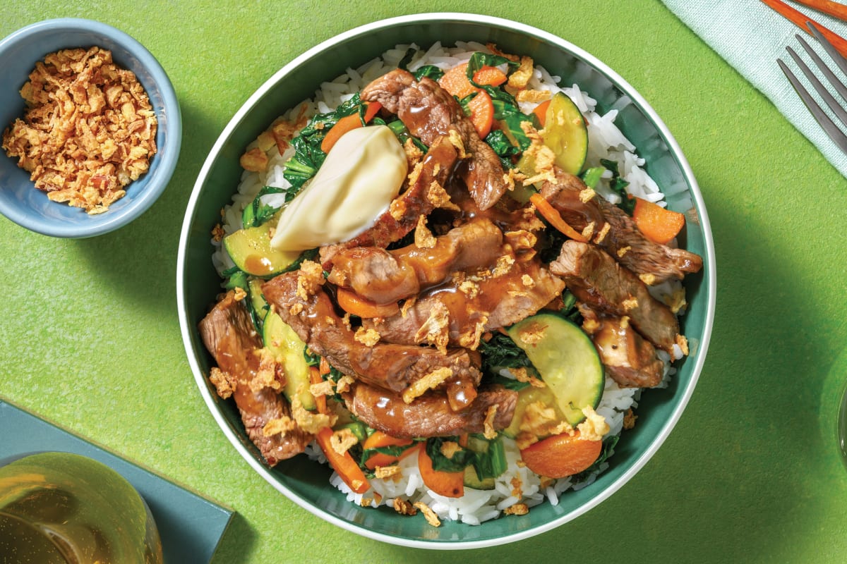 Chinese Saucy Beef Bowl Recipe | HelloFresh