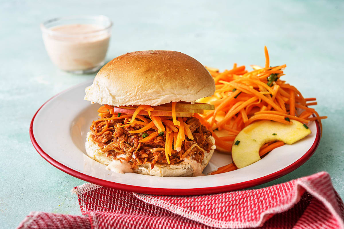 Chipotle Pulled Chicken Sandwiches