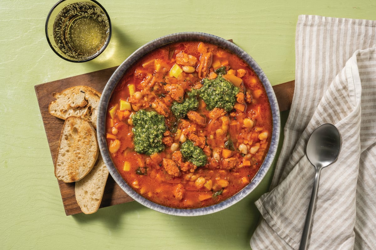 Chorizo & Cannellini Bean Soup