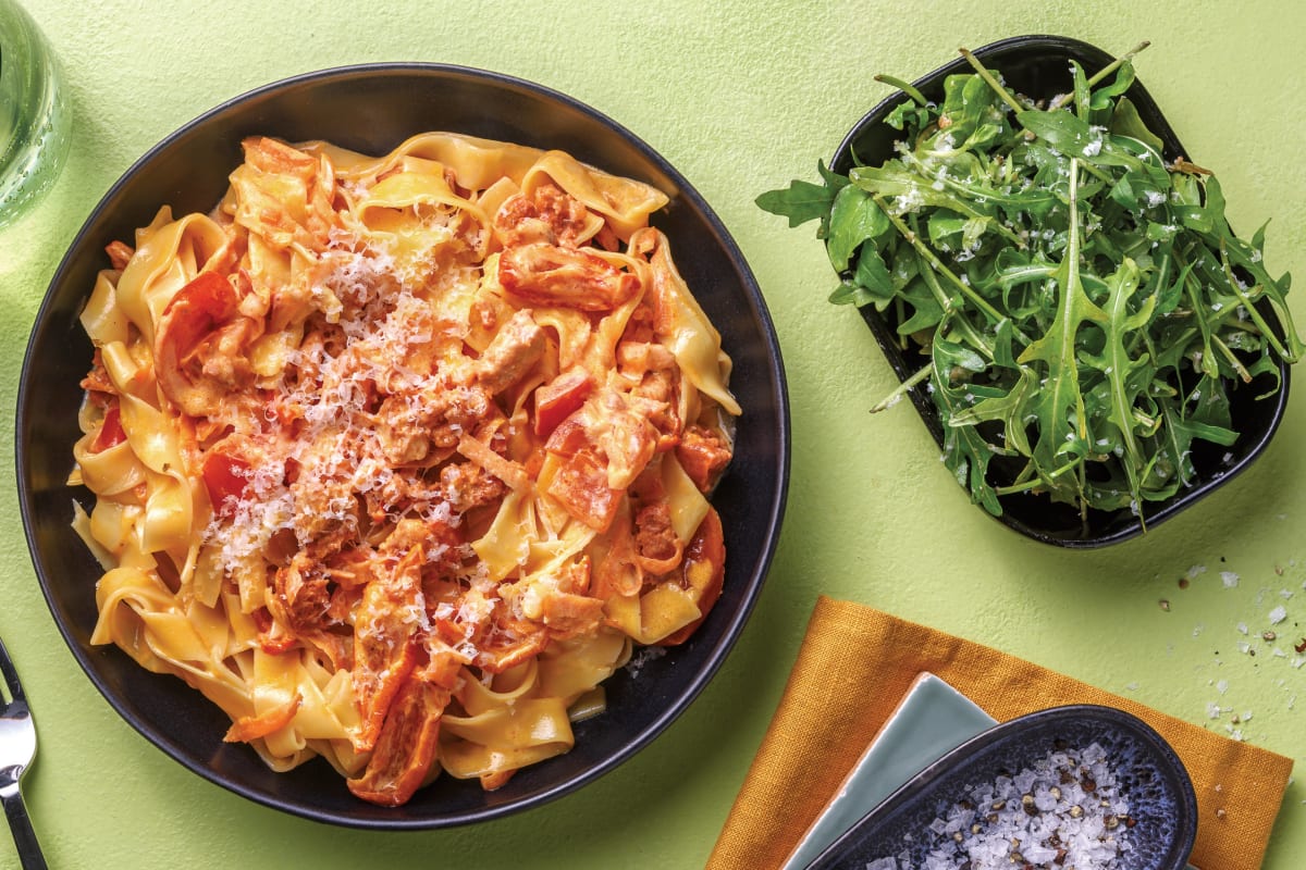 Easy Chorizo & Semi-Dried Tomato Pasta