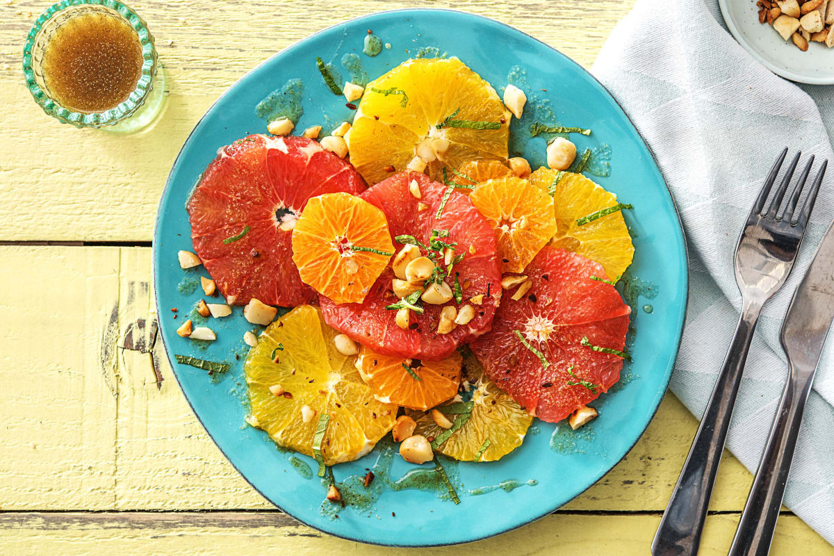 Salade d'agrumes au sirop de fenouil