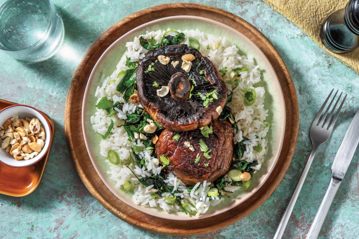 Clare's Soy-Butter Mushroom Bowl