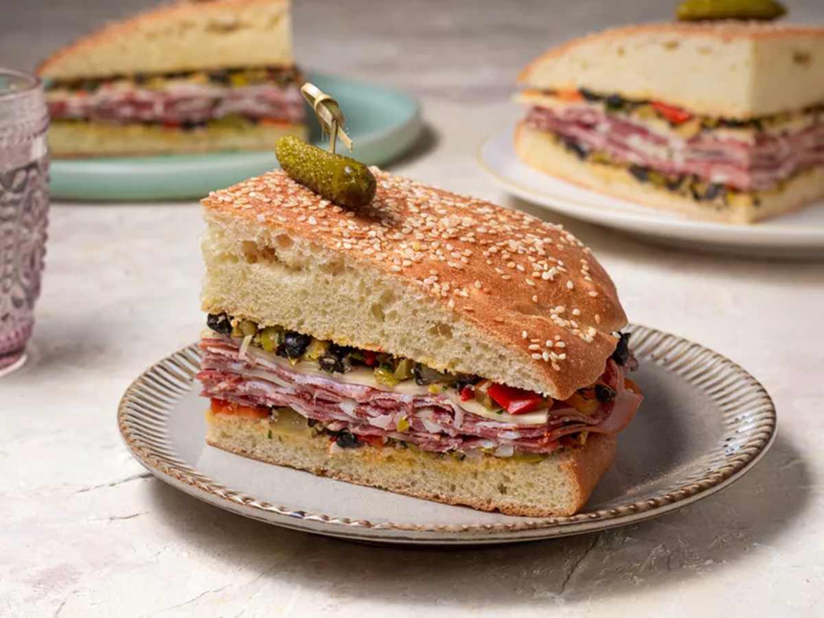 No Cook Quick Muffuletta Sub