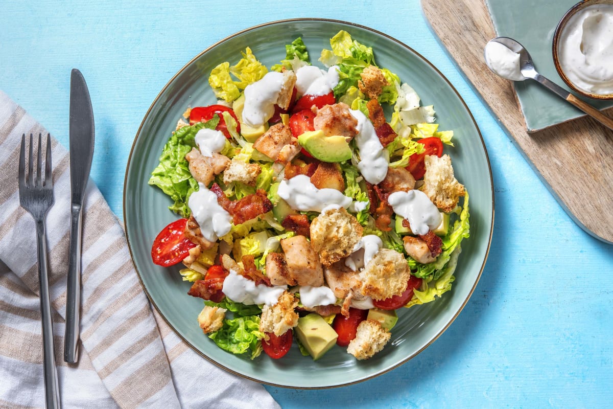 Cobb Salad with Chicken Thigh and Bacon