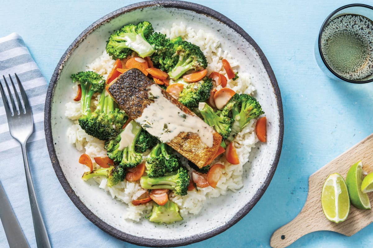 Coconut & Kaffir Lime Salmon Recipe | HelloFresh