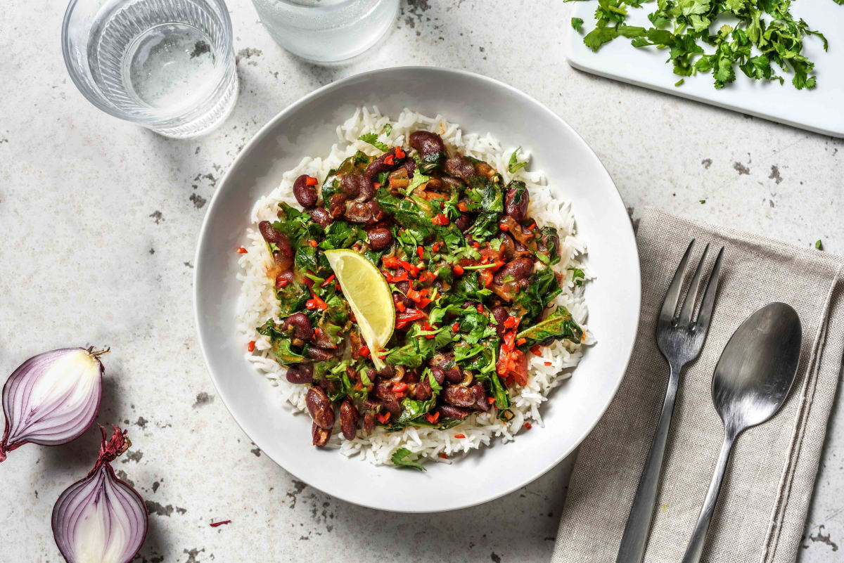 Coconutty Caribbean Kidney Bean Stew