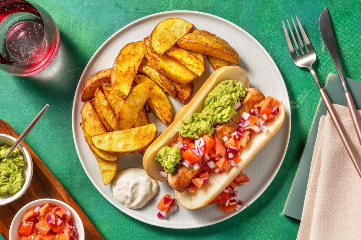 Completo! Vegetarischer chilenischer Hot Dog