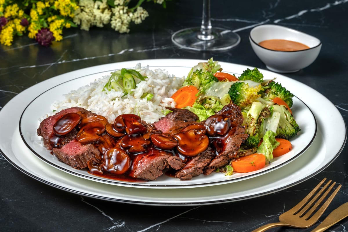 Teppanyaki-Inspired Double Striploin Steak