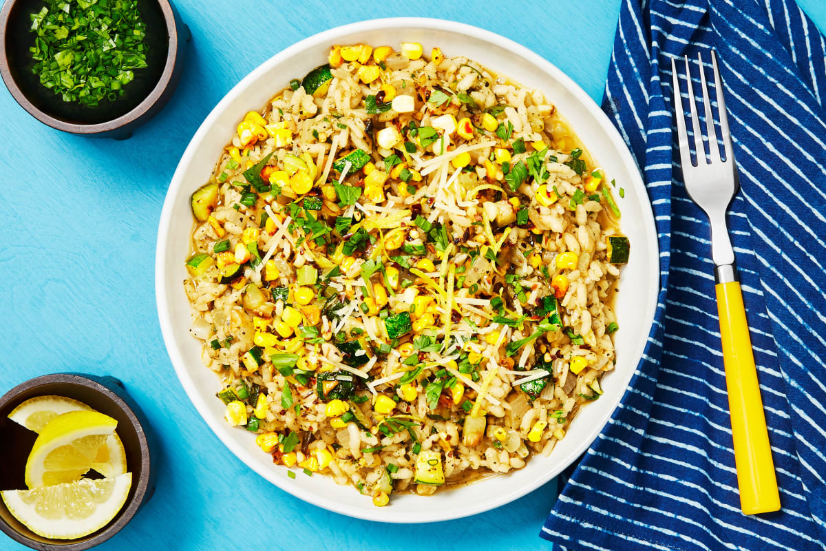 Corn and Zucchini Risotto Recipe | HelloFresh