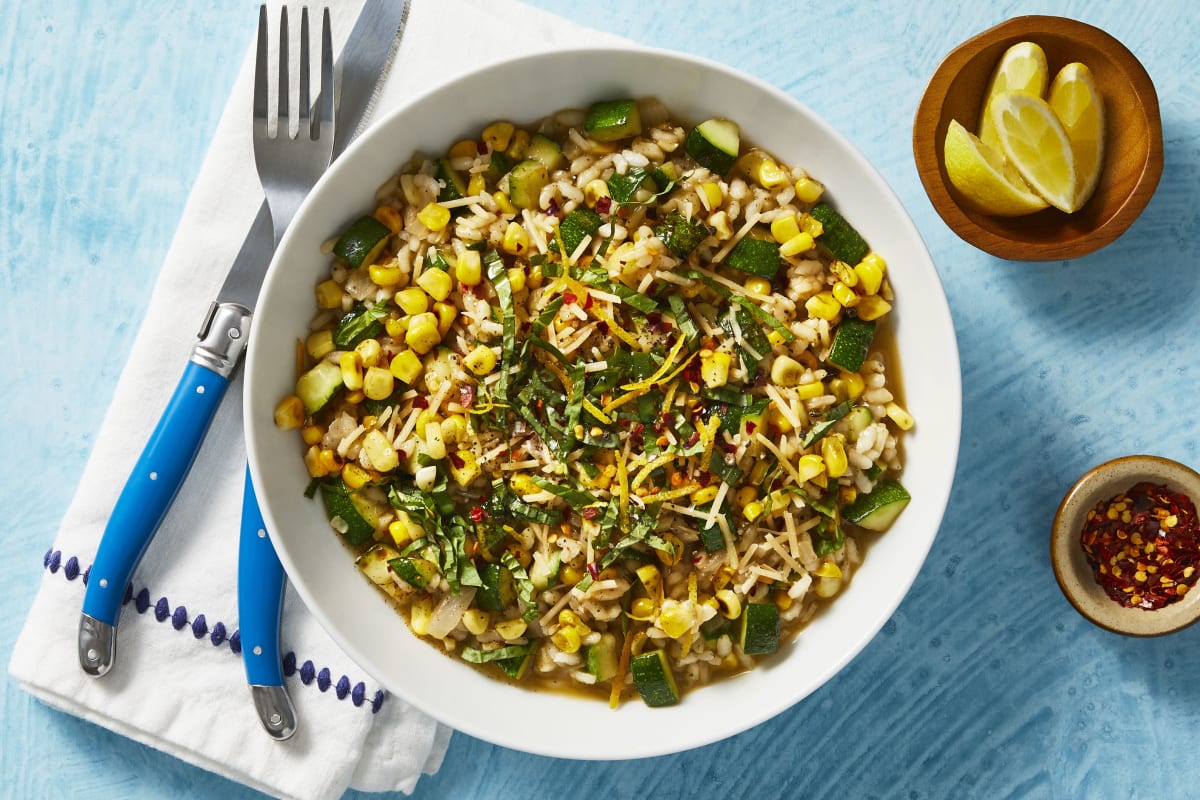 Corn and Zucchini Risotto