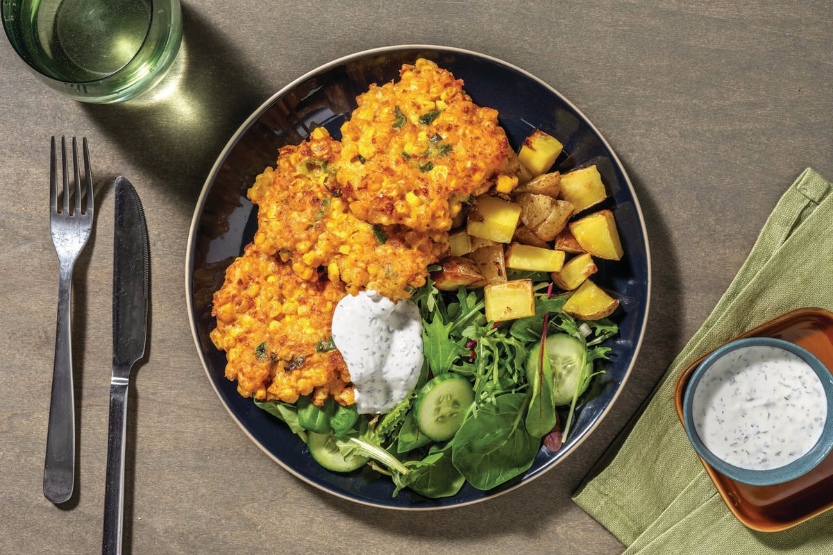 Corn & Carrot Fritters