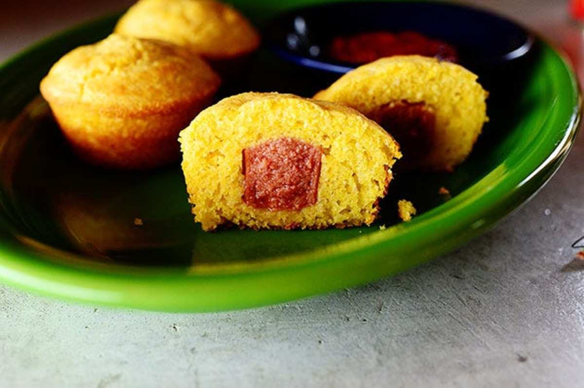 Mini Hot Dog Cornbread
