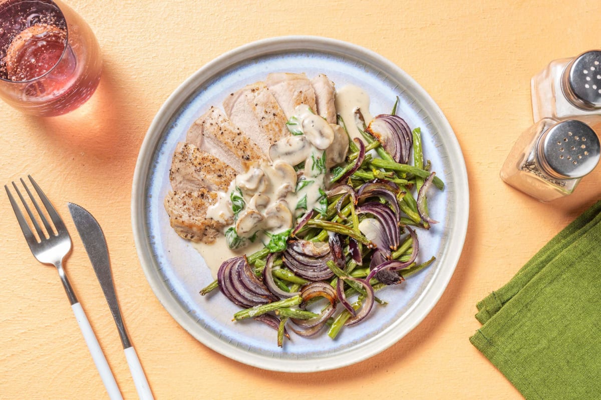 Carb Smart Creamy Mushroom Pork Chops