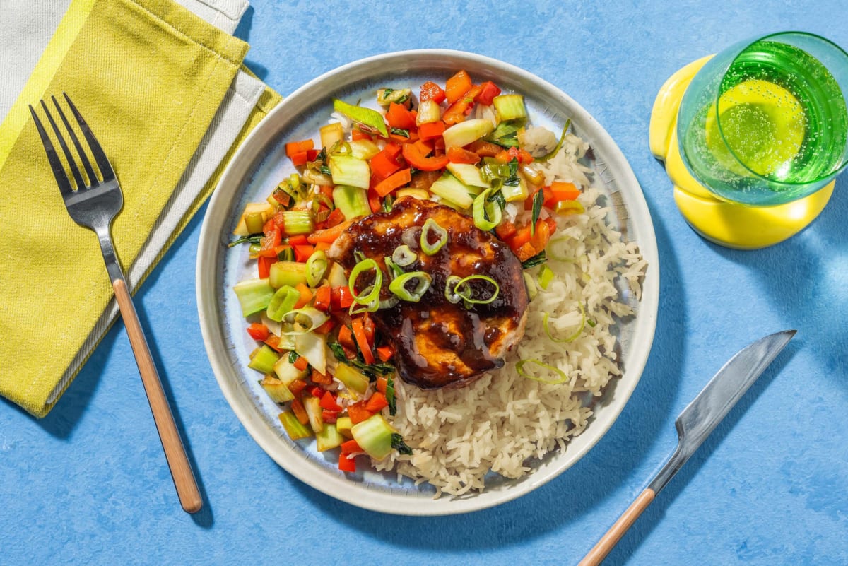 Soy, Maple and Ginger-Glazed Pork Chops