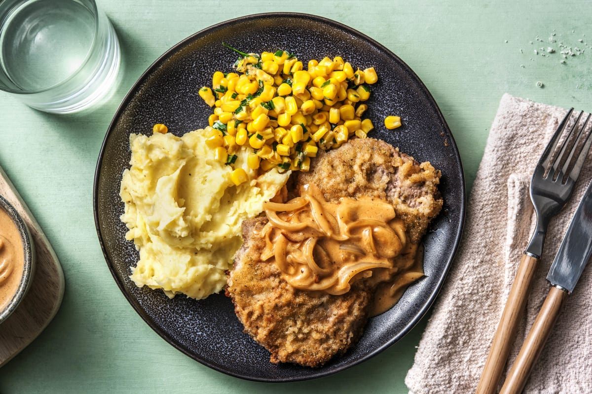 Steak poêlé style champêtre