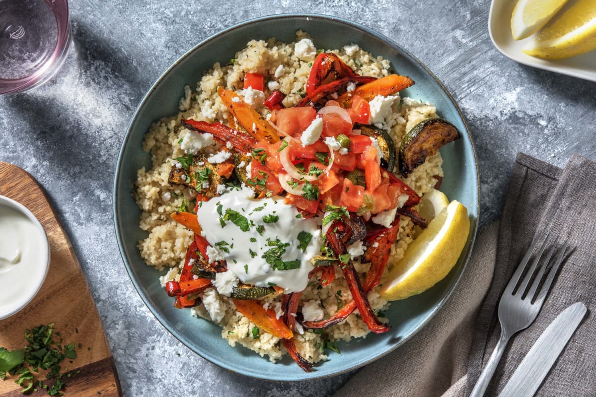 Couscous mit Dukkah-Ofengemüse