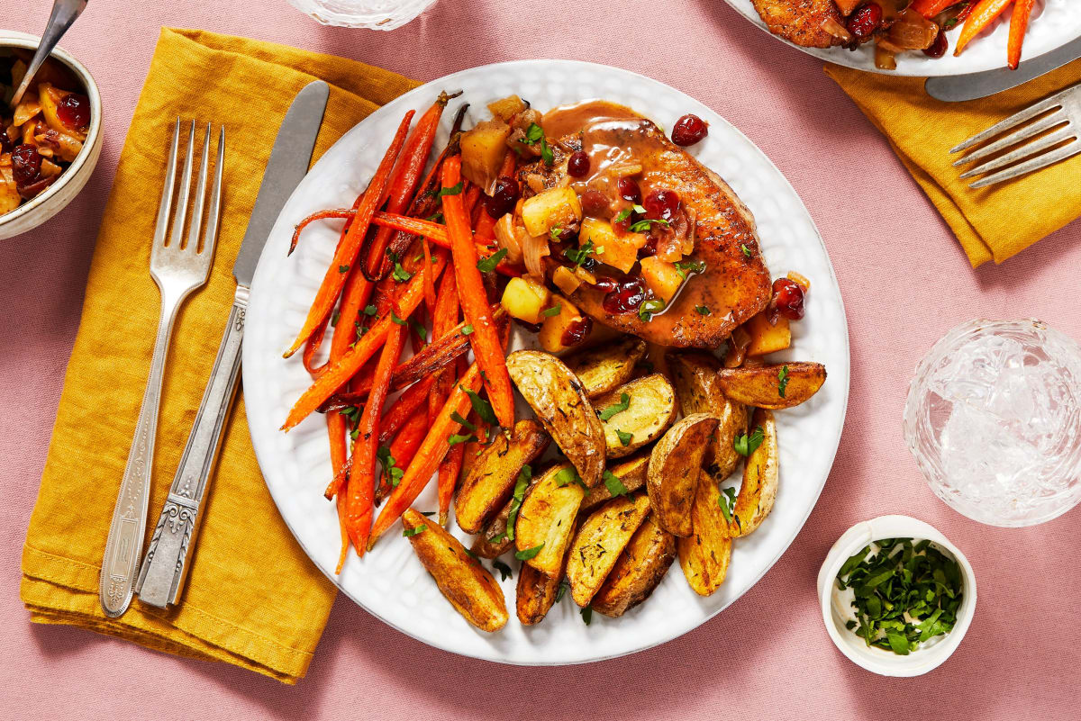 Cranberry Apple Pork Chops