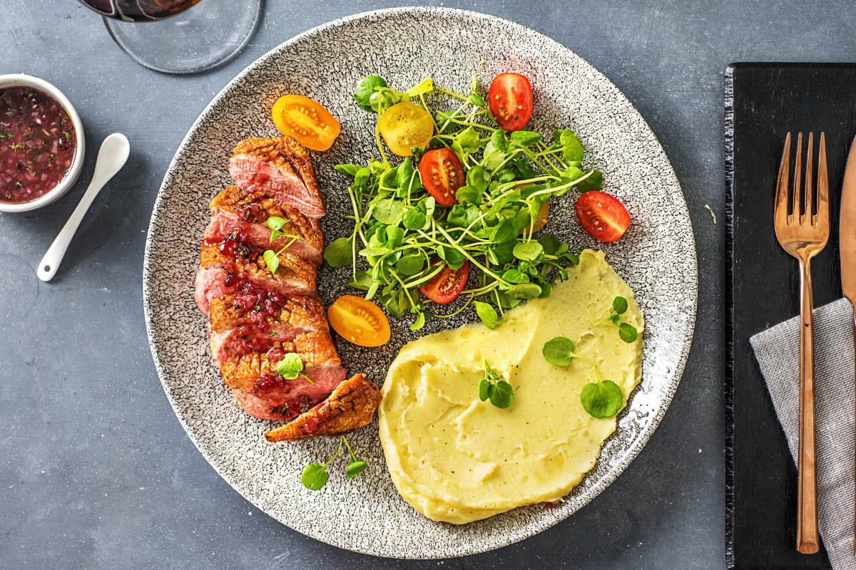 Cranberry-Drizzled Duck