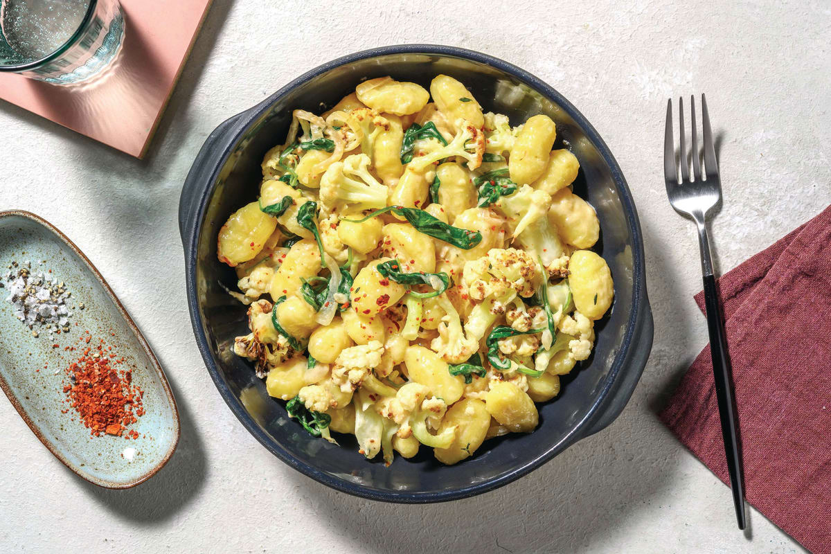 Creamy Cauliflower & Mushroom Gnocchi