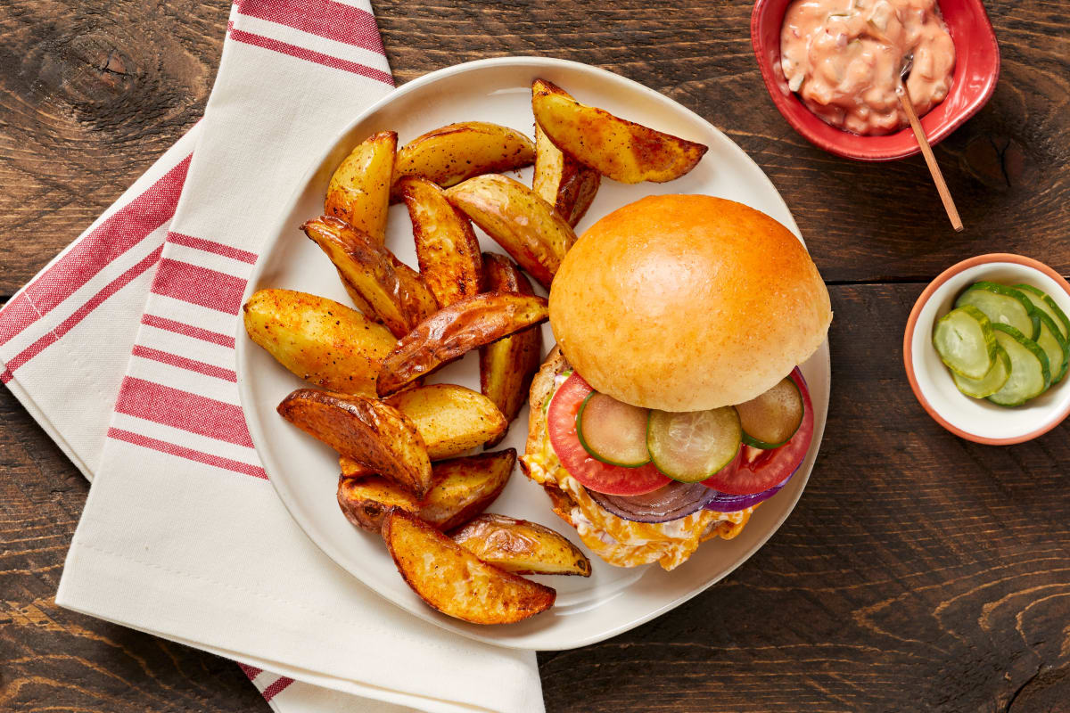 Creamy Cheddar Cheeseburgers