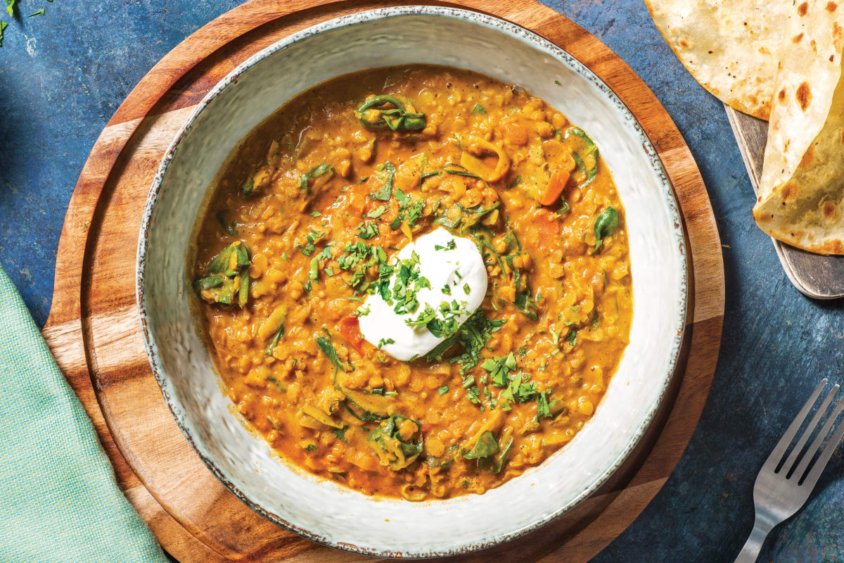 Creamy Coconut & Red Lentil Dhal