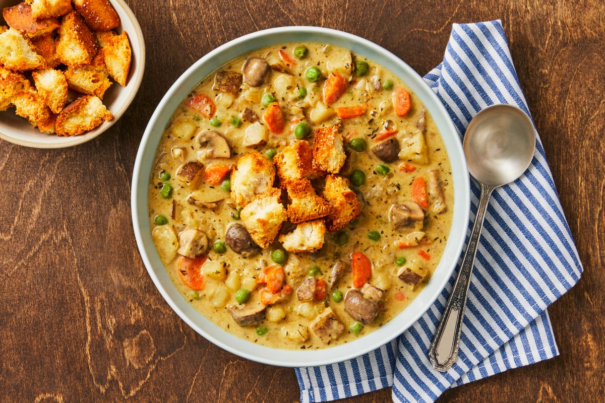 Chicken & Potato Mushroom Soup