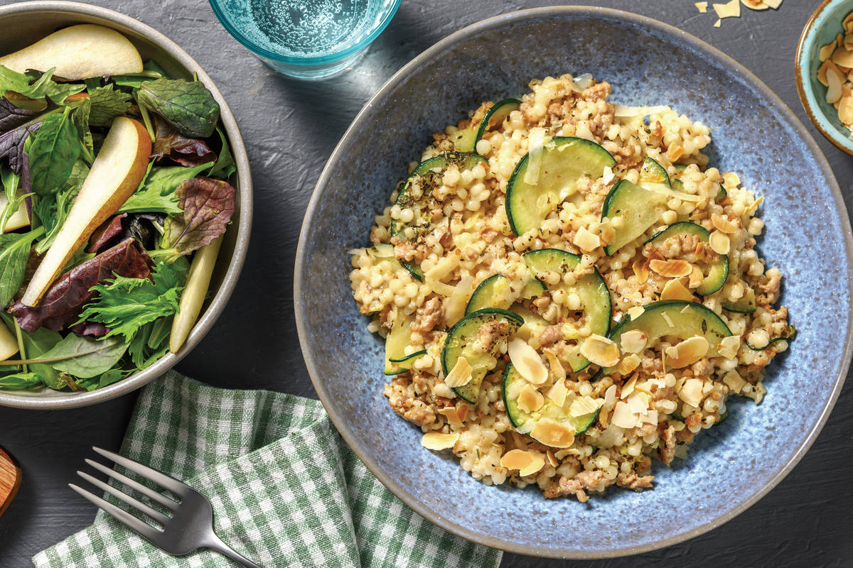 Creamy Italian Pork & Pearl Couscous Recipe HelloFresh