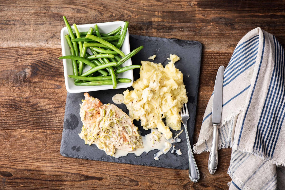 Creamy Leek and Mustard Chicken