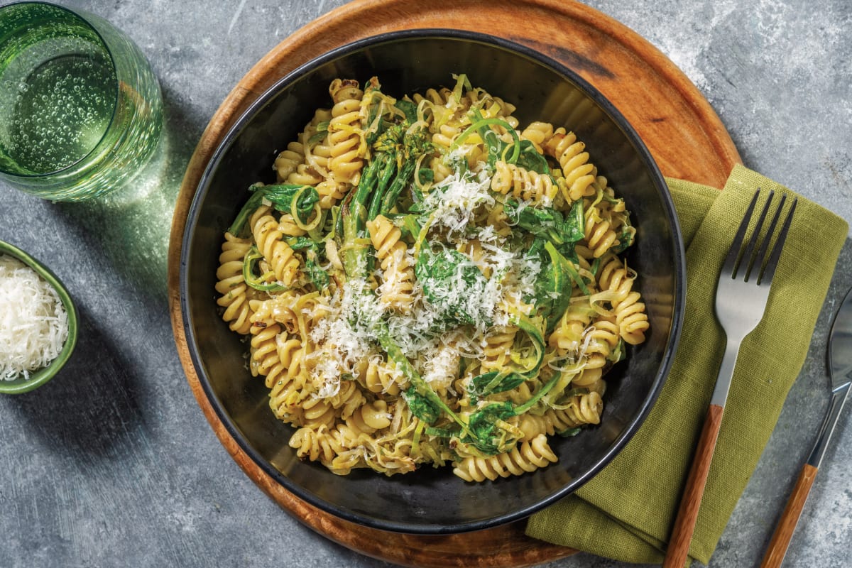 Creamy Green Pesto Fusilli