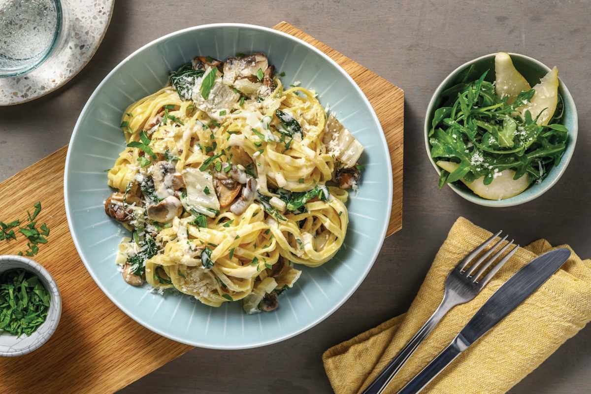 Creamy Mushroom & Truffle Fettuccine