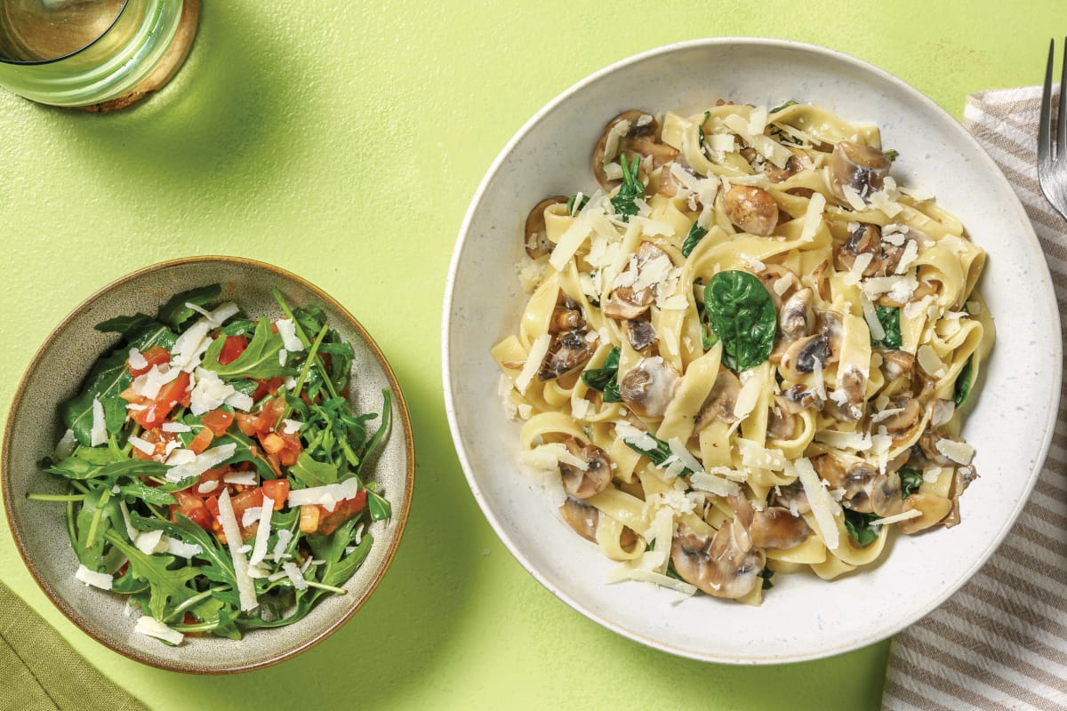 Creamy Mushroom & Truffle Fettuccine