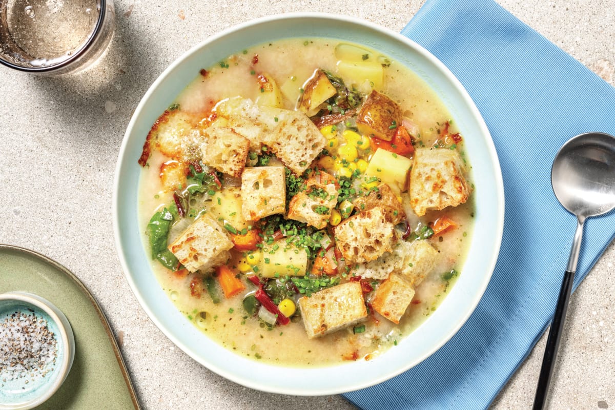 Creamy Potato & Corn Soup