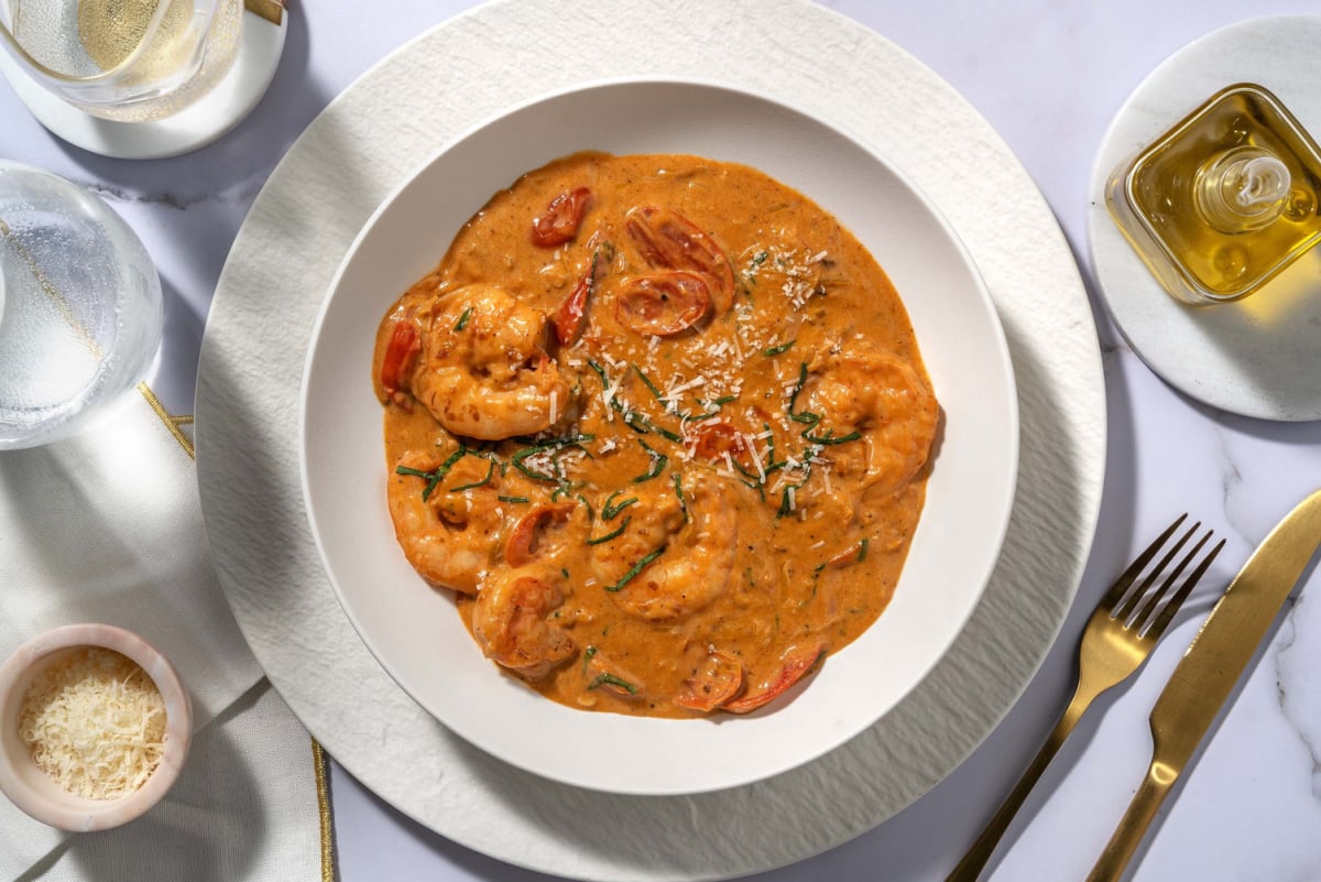 Creamy Tuscan Inspired-Shrimp Stew