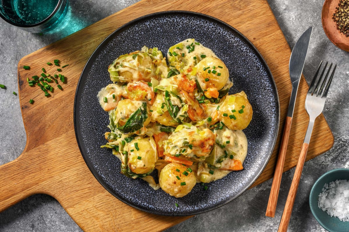 Cremiger Mini-Knödel-Auflauf Rezept | HelloFresh