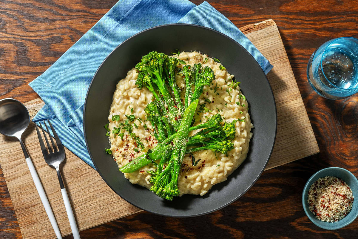 Cremiges Risotto mit Broccolini Rezept HelloFresh